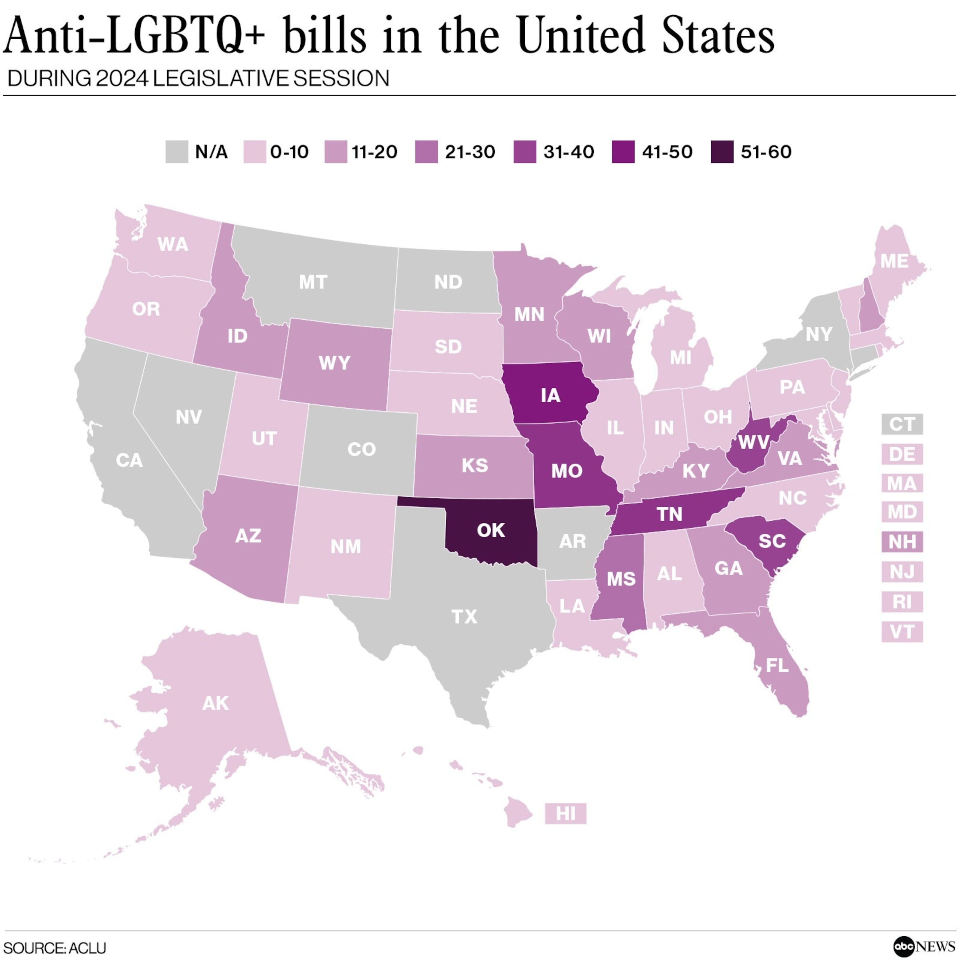 الصورة: مشاريع القوانين المناهضة لمجتمع LGBTQ+ في الولايات المتحدة